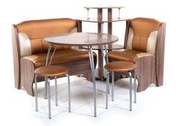 "Лотос" кухонный уголок шимо тёмный, ф-ка Бител 22 176 Р. в Вира Мебель "Лотос" кухонный уголок шимо тёмный, ф-ка Бител