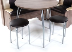 "Лотос" кухонный уголок шимо тёмный, ф-ка Бител 22 176 Р. в Вира Мебель "Лотос" кухонный уголок шимо тёмный, ф-ка Бител