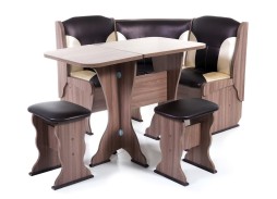 "Нарцисс" кухонный уголок шимо тёмный, ф-ка Бител 16 848 Р. в Вира Мебель "Нарцисс" кухонный уголок шимо тёмный, ф-ка Бител