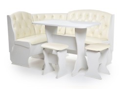 "Орхидея Люкс" кухонный набор белый, ф-ка Бител 21 024 Р. в Вира Мебель "Орхидея Люкс" кухонный набор белый, ф-ка Бител