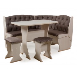 Орхидея Люкс кухонный набор, ясень шимо тёмный/крем, ф-ка Бител