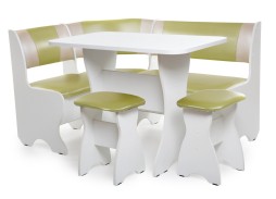 "Тюльпан" кухонный уголок белый, ф-ка Бител 15 840 Р. в Вира Мебель "Тюльпан" кухонный уголок белый, ф-ка Бител