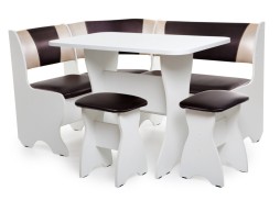 "Тюльпан" кухонный уголок белый, ф-ка Бител 15 840 Р. в Вира Мебель "Тюльпан" кухонный уголок белый, ф-ка Бител