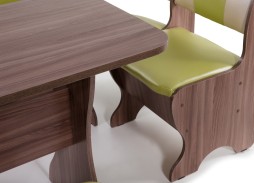 "Тюльпан" кухонный уголок шимо тёмный, ф-ка Бител 15 840 Р. в Вира Мебель "Тюльпан" кухонный уголок шимо тёмный, ф-ка Бител