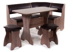 "Тюльпан" кухонный уголок шимо тёмный, ф-ка Бител 15 840 Р. в Вира Мебель "Тюльпан" кухонный уголок шимо тёмный, ф-ка Бител