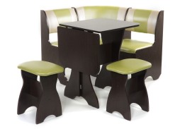 "Тюльпан-мини" кухонный уголок венге, ф-ка Бител 13 580 Р. в Вира Мебель "Тюльпан-мини" кухонный уголок венге, ф-ка Бител