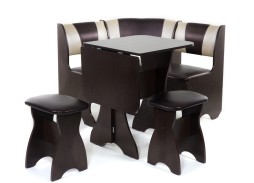 "Тюльпан-мини" кухонный уголок венге, ф-ка Бител 13 580 Р. в Вира Мебель "Тюльпан-мини" кухонный уголок венге, ф-ка Бител