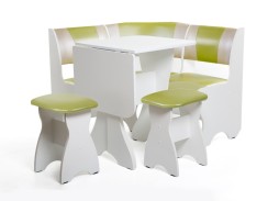 "Тюльпан-мини" кухонный уголок белый, ф-ка Бител 13 580 Р. в Вира Мебель "Тюльпан-мини" кухонный уголок белый, ф-ка Бител