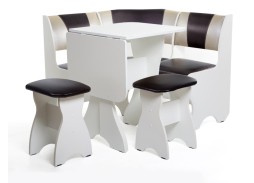 "Тюльпан-мини" кухонный уголок белый, ф-ка Бител 13 580 Р. в Вира Мебель "Тюльпан-мини" кухонный уголок белый, ф-ка Бител