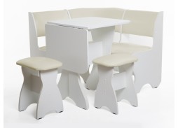 "Тюльпан-мини" кухонный уголок белый, ф-ка Бител 13 580 Р. в Вира Мебель "Тюльпан-мини" кухонный уголок белый, ф-ка Бител