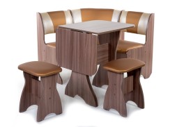 "Тюльпан-мини" кухонный уголок шимо тёмный, ф-ка Бител 13 580 Р. в Вира Мебель "Тюльпан-мини" кухонный уголок шимо тёмный, ф-ка Бител