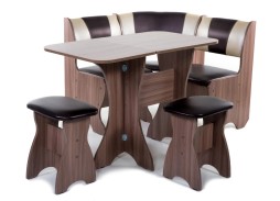 "Тюльпан-мини" кухонный уголок шимо тёмный, ф-ка Бител 13 580 Р. в Вира Мебель "Тюльпан-мини" кухонный уголок шимо тёмный, ф-ка Бител