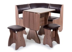 "Тюльпан-мини" кухонный уголок шимо тёмный, ф-ка Бител 13 580 Р. в Вира Мебель "Тюльпан-мини" кухонный уголок шимо тёмный, ф-ка Бител