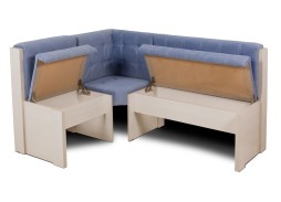"Квадро" угловая скамья, цвет дуб сонома/голубой, ф-ка Бител 18 000 Р. в Вира Мебель "Квадро" угловая скамья, цвет дуб сонома/голубой, ф-ка Бител