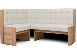 "Квадро" угловая скамья, цвет дуб сонома/милк, ф-ка Бител 18 000 Р. в Вира Мебель "Квадро" угловая скамья, цвет дуб сонома/милк, ф-ка Бител