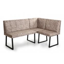 Тюльпан кухонный набор, ясень шимо тёмный/экокожа Милк, ф-ка Бител