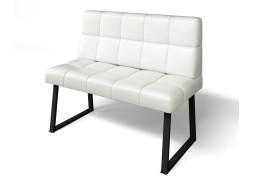 Кухонный диван "Реал" МД 1100 кожа милк, ф-ка Бител