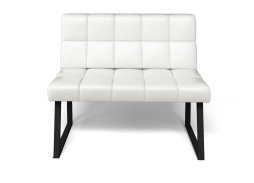 Кухонный диван "Реал" МД 1100 кожа милк, ф-ка Бител