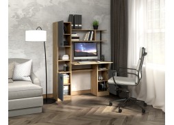 Компьютерный стол СК-7 дуб крафт/графит (ф-ка Бител)