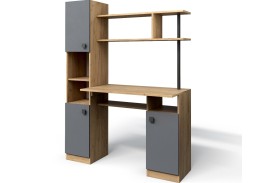 Компьютерный стол СК-7 дуб крафт/графит (ф-ка Бител)