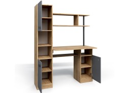 Компьютерный стол СК-7 дуб крафт/графит (ф-ка Бител)