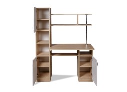 Компьютерный стол СК-7 дуб сонома/белый глянец, ф-ка Бител