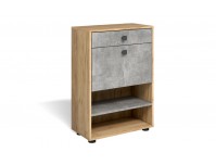 Мини-Лайт МЛ-4, тумба для обуви дуб крафт/бетон ателье, ф-ка...