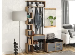 "Мини-Лайт" комплект 1, прихожая дуб крафт/графит, ф-ка Бител