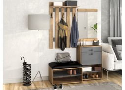 "Мини-Лайт" комплект 5, прихожая дуб крафт/графит, ф-ка Бител