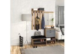 "Мини-Лайт" комплект 5, прихожая дуб крафт/графит, ф-ка Бител