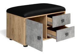 "Мини-Лайт" комплект 1, прихожая дуб крафт/бетон ателье, ф-ка Бител