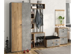 "Мини-Лайт" комплект 4, прихожая дуб крафт/бетон ателье, ф-ка Бител