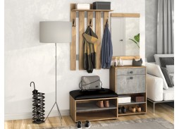 "Мини-Лайт" комплект 5, прихожая дуб крафт/бетон ателье, ф-ка Бител