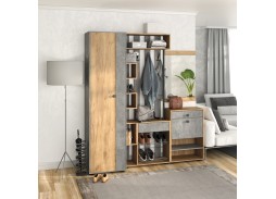 "Мини-Лайт" комплект 7, прихожая дуб крафт/бетон ателье, ф-ка Бител