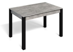 Стол "Милан" бетон ателье/чёрные ножки, Бител