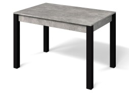 Стол "Милан" бетон ателье/чёрные ножки, Бител