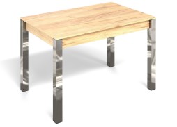 Стол "Милан 1" дуб крафт золотой/ножки хром, Бител