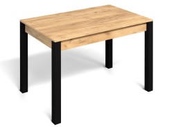 Стол "Милан 1" дуб крафт золотой/чёрные ножки, Бител
