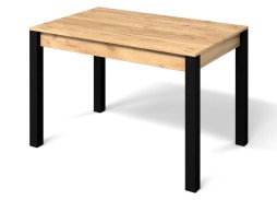 Стол "Милан 1" дуб крафт золотой/чёрные ножки, Бител