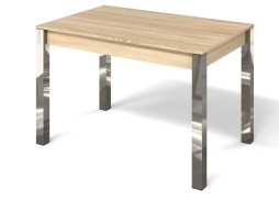 Стол "Милан 1" дуб сонома/ножки хром, Бител