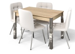 Стол "Милан 1" дуб сонома/ножки хром, Бител