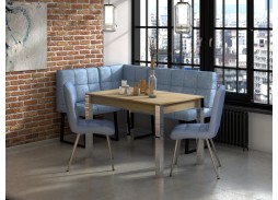 Стол "Милан 1" дуб сонома/ножки хром, Бител