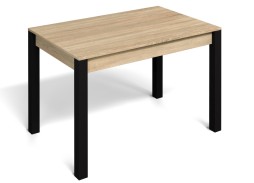 Стол "Милан 1" дуб сонома/чёрные ножки, Бител
