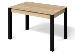 Стол "Милан 1" дуб сонома/чёрные ножки, Бител