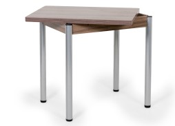 "Ирис" поворотно-раздвижной обеденный стол шимо тёмный, ф-ка "Бител"