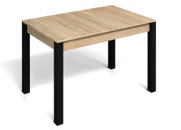 "Милан 3" раздвижной стол дуб сонома/чёрные ножки, Бител