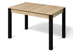 "Милан 3" раздвижной стол дуб сонома/чёрные ножки, Бител