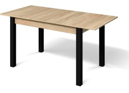 "Милан 3" раздвижной стол дуб сонома/чёрные ножки, Бител