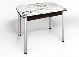 стол "Флорида" СМ-1 раздвижной, опора круглая маталл, венге/серебро, ф-ка Бител