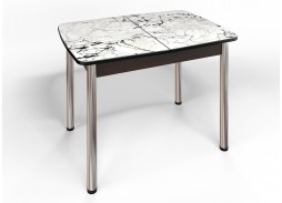 стол "Флорида" СМ-1 раздвижной, опора круглая маталл, венге/хром, ф-ка Бител